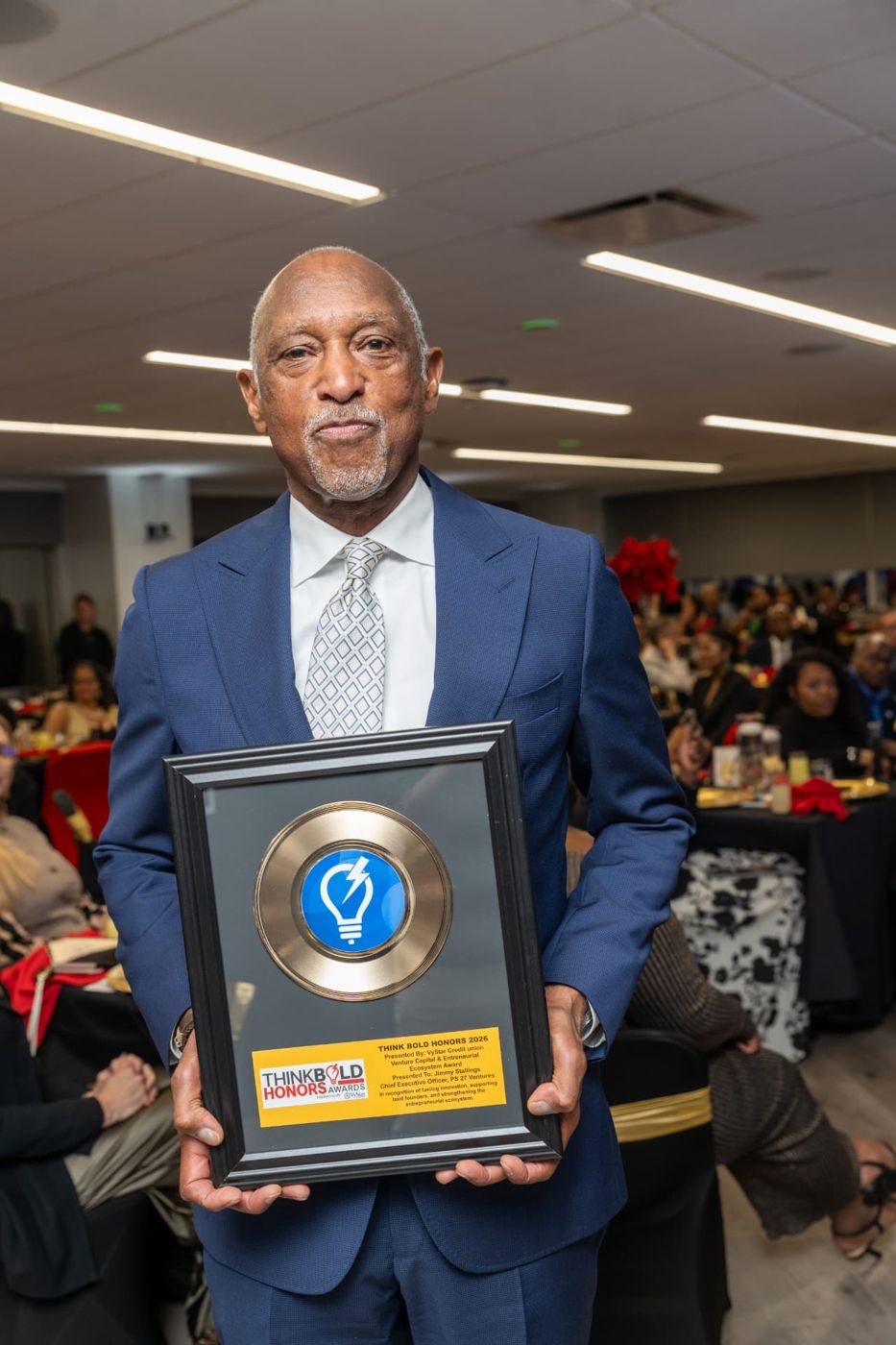 Jim Stallings receiving the Venture Capital & Entrepreneurial Ecosystem Award