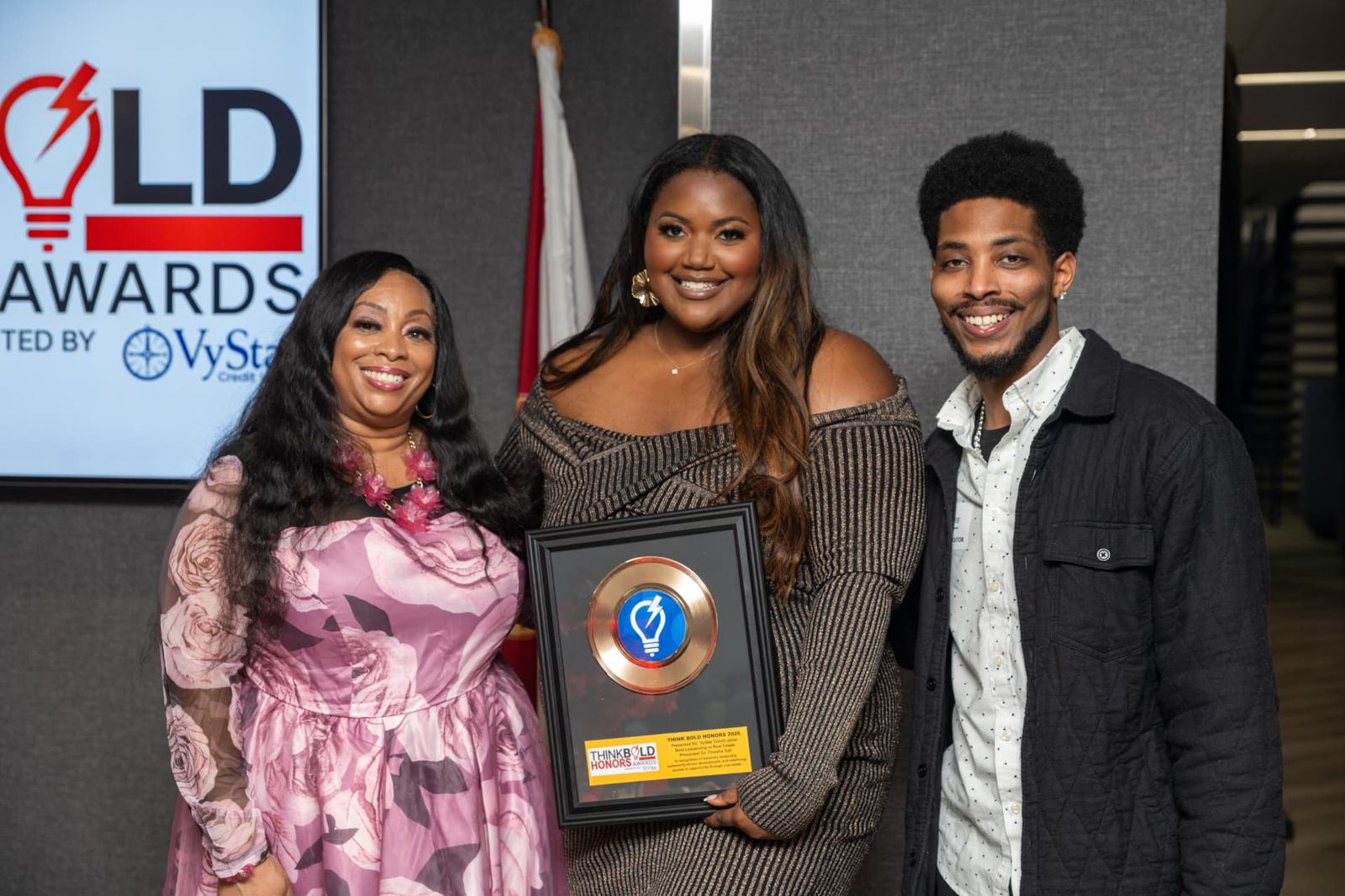 Tinesha Tutt receiving the Next Generation Leadership in Real Estate Award
