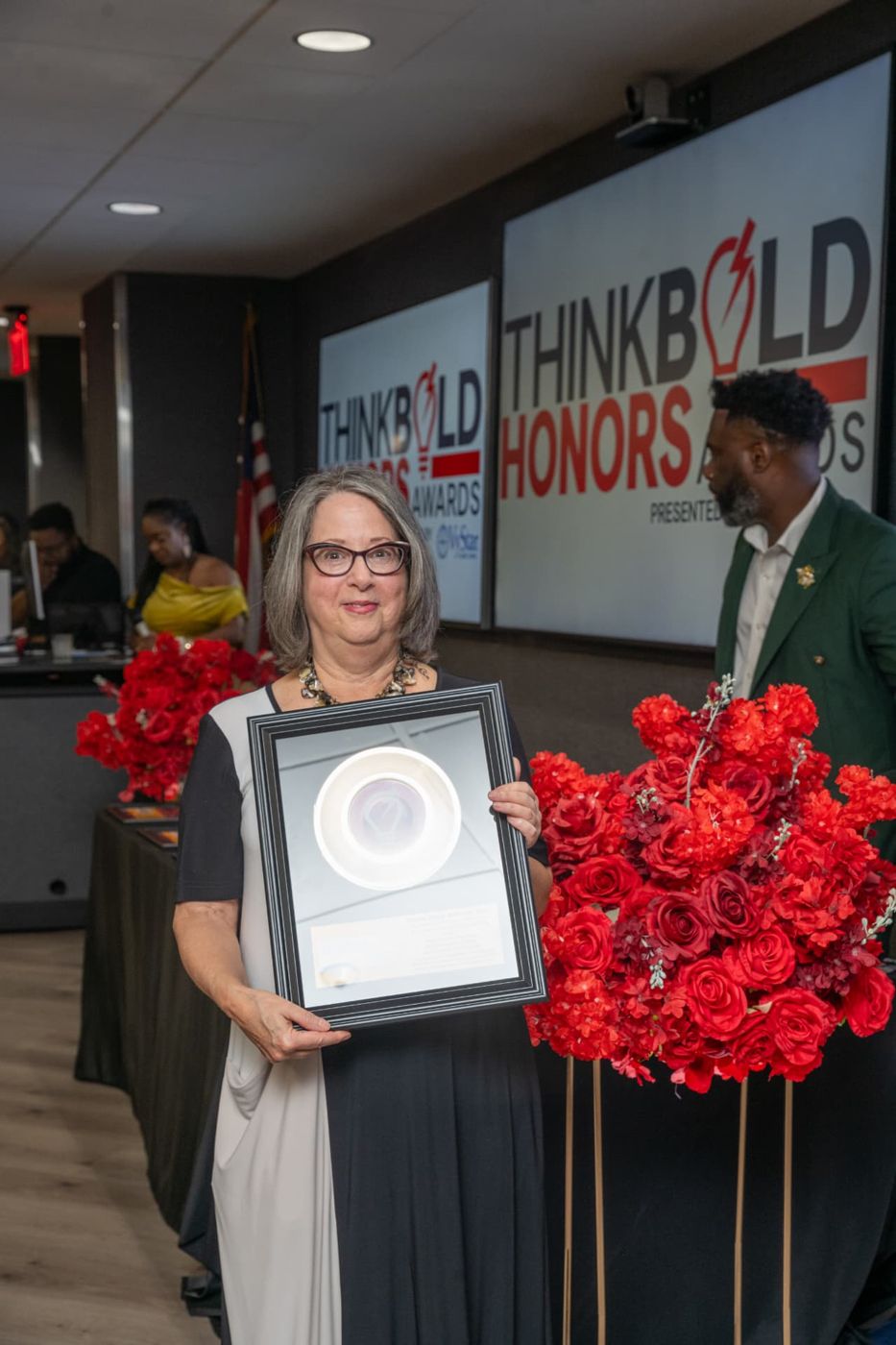 Kay Ehas receiving the Environmental Equity & Placemaking Award